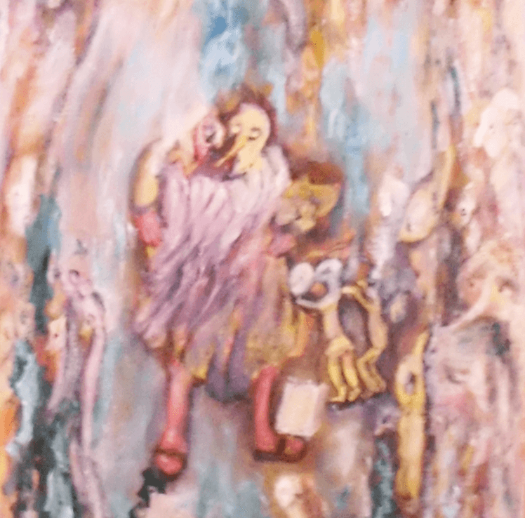 Blue Clown Tree view 3